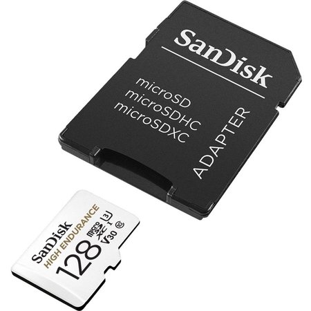 SANDISK RETAIL STORAGE MEDIA Sandisk High Endurance Microsdxc, 128Gb, U3, V30, C10, Full Hd SDSQQNR-128G-AN6IA